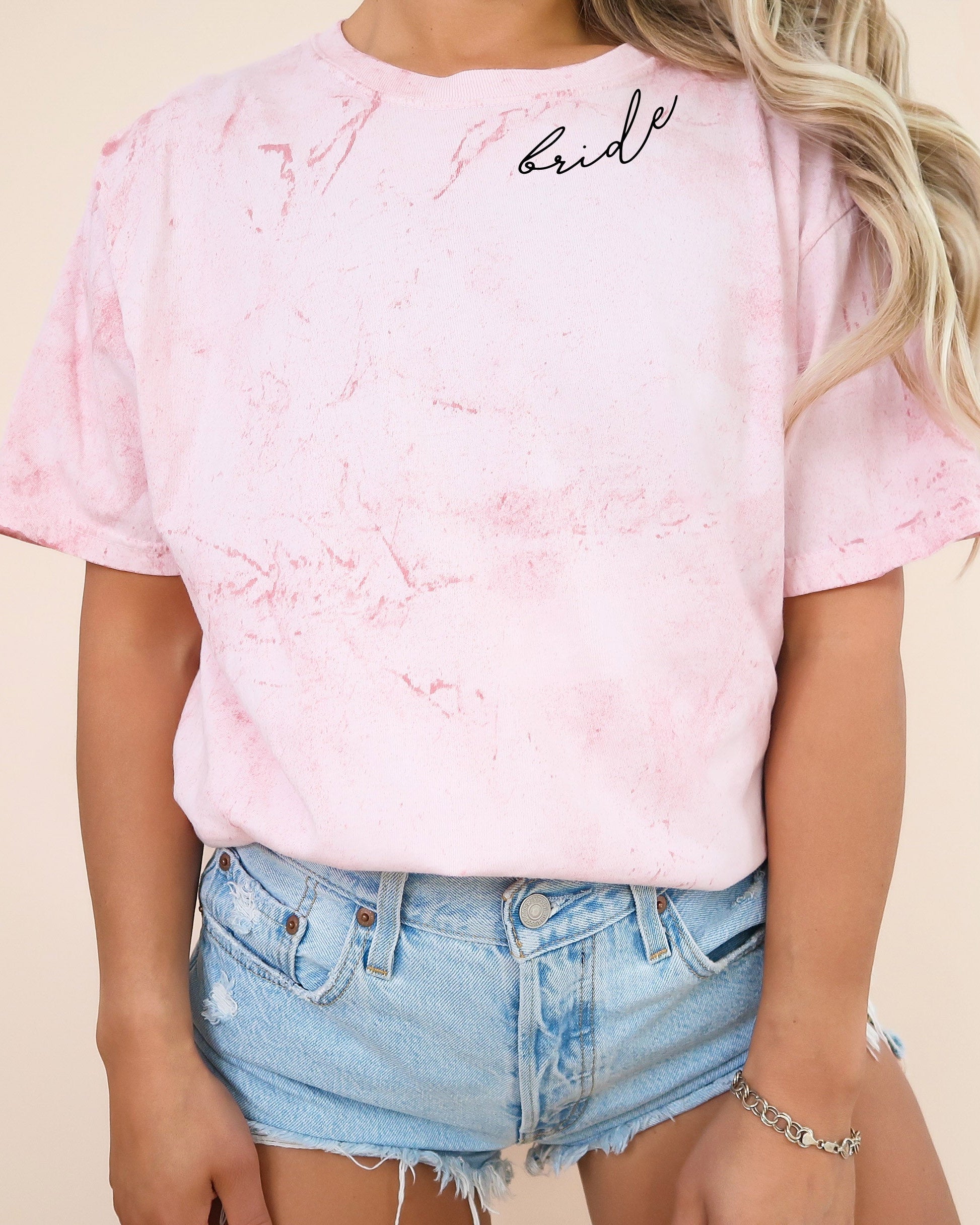 Bride Mrs Honeymoon Comfort Colors Garment-Dyed T-Shirt – Bridal Shower & Wedding Gift Tee