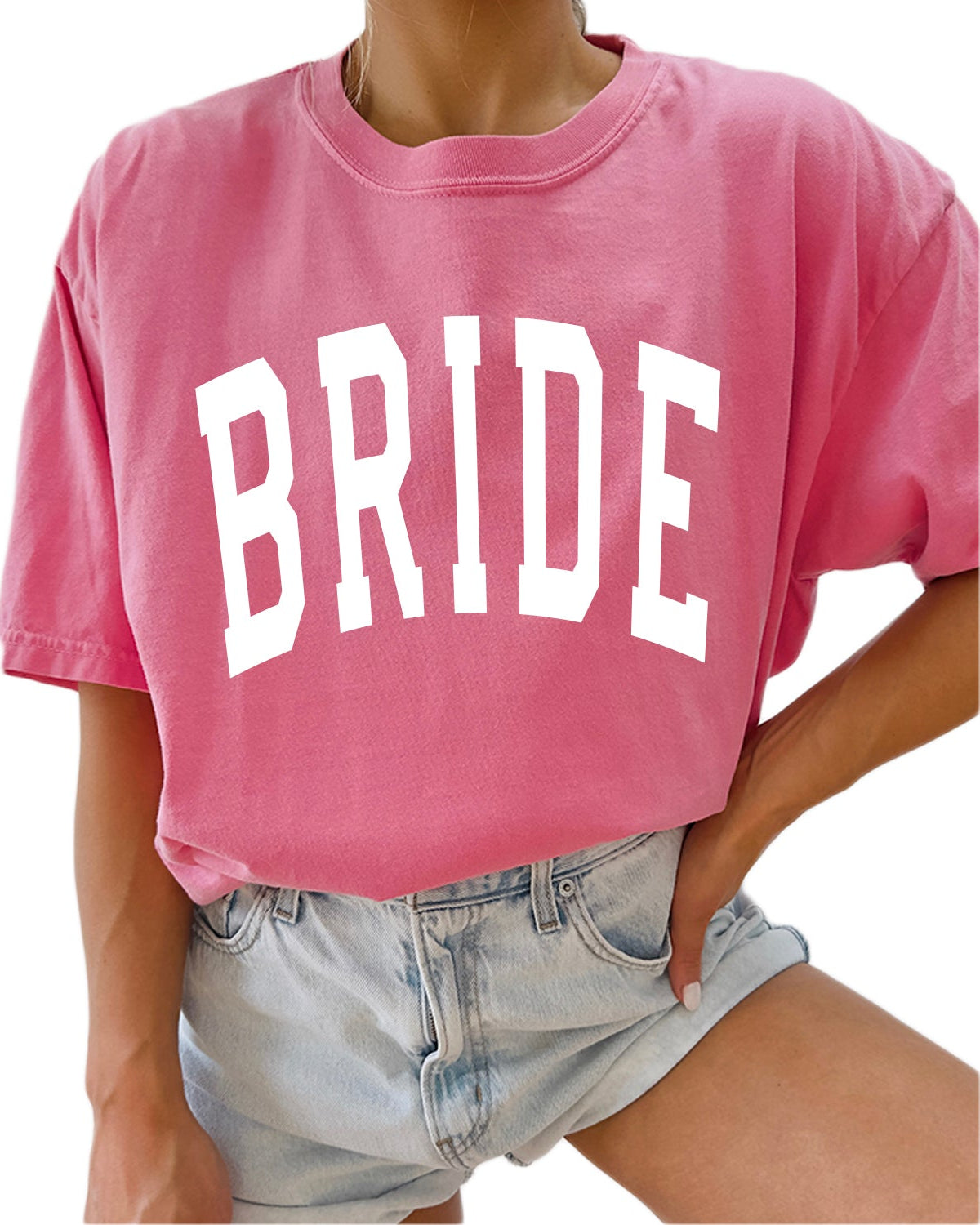 Bride Mrs Honeymoon Comfort Colors Garment Dyed T Shirt