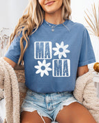 Mama Flower Comfort Colors T-Shirt – Floral Graphic Garment-Dyed Mom Tee